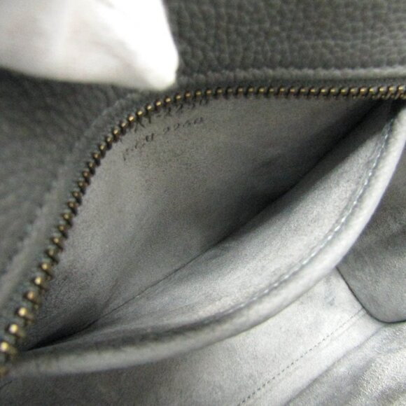 CELINE Gray Leather Shoulder Bag - Picture 13 of 16